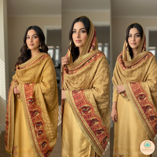 The Sunheri Phulkari Dupatta