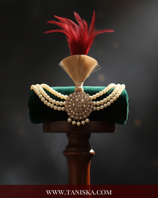 The Heritage Crest | Multi-Tone Kundan Kalgi