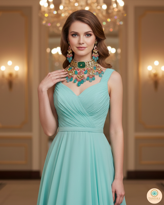EESHA Kundan Necklace Set