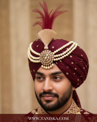 The Heritage Crest | Multi-Tone Kundan Kalgi
