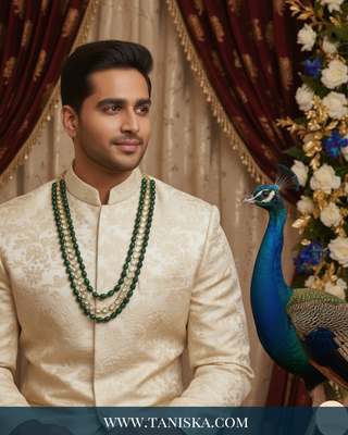 The Crown Prince | Radiant Crystal & Pearl Mala