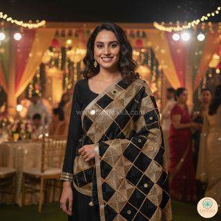 The Shyam-Swarna Bagh Phulkari Dupatta