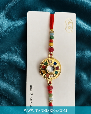 Kundan Rakhi Thread (x1 Thread)
