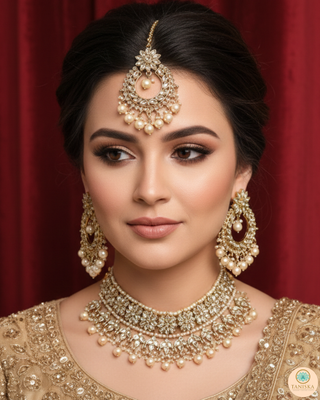 The Noor Pearl and Kundan Bridal Set