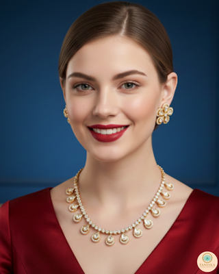 The Aurelia Floral Kundan Necklace Set