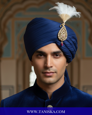Imperial Kundan & Pearl Crest Kalgi