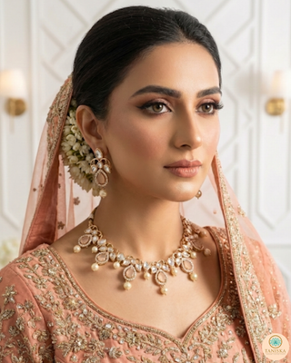The Verra Necklace Set (Peach)