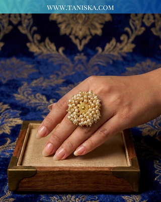 The Suvarna Moti Guldasta Ring