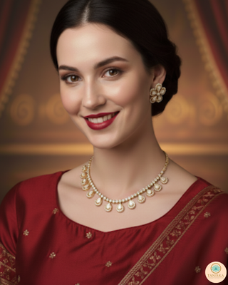 The Aurelia Floral Kundan Necklace Set
