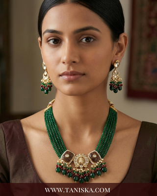 The Emerald Peacock Heritage Choker