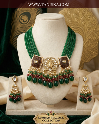 The Emerald Peacock Heritage Choker
