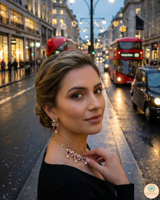 The Verra Necklace Set (Red)