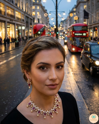 The Verra Necklace Set (Red)