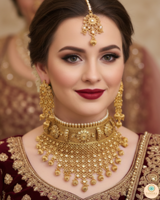 The Royal Antique Gold Majesty Necklace Set