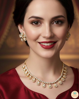The Aurelia Floral Kundan Necklace Set
