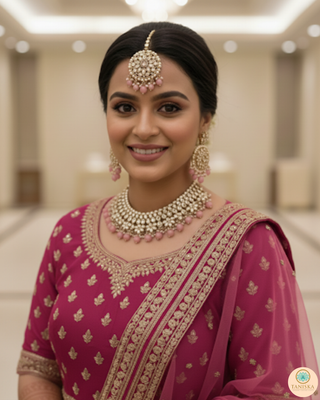 The Rajwada Rose Necklace Set