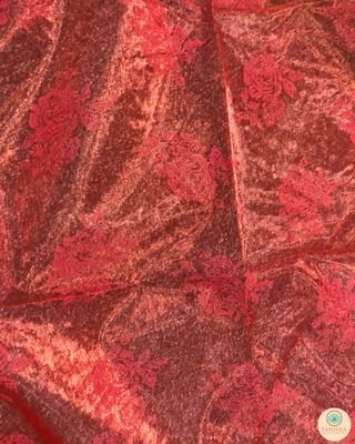 1 Red Multi-Purpose DORI RUMAL (Gift Bag, Thaal Cover, Potli Bag - Perfect for: Indian Wedding, Shagan Ceremony, Chunni Charhana, Bridal Shower, Baby Shower, Maiyan, Weddings, Favors, Shaadi, Walima)