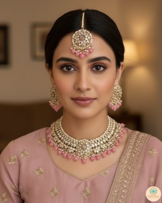 The Rajwada Rose Necklace Set
