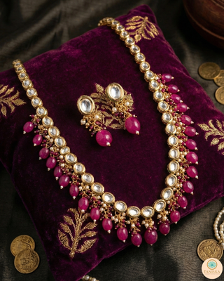 The Sovereign Ishani Ruby-Tone Heritage Haar (Hot Pink)