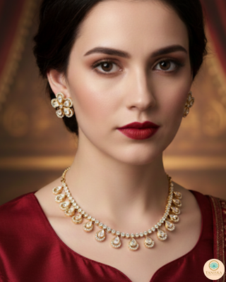 The Aurelia Floral Kundan Necklace Set