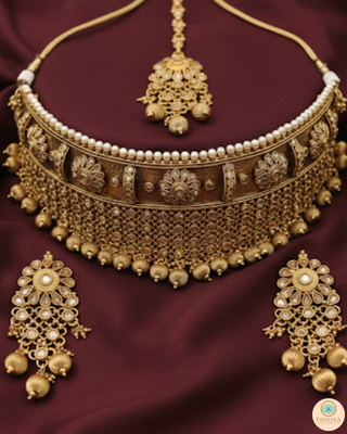 The Royal Antique Gold Majesty Necklace Set