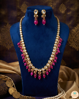The Sovereign Ishani Ruby-Tone Heritage Haar (Hot Pink)