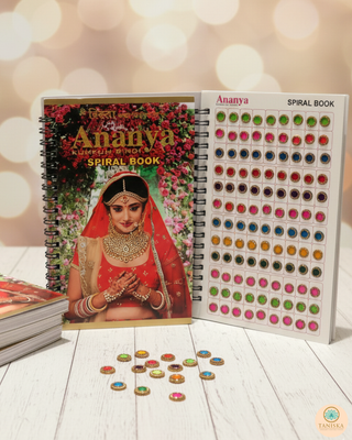 Ananya GOLDEN Swarovski Style Bindi Book (960 Bindis) - Bindi Book