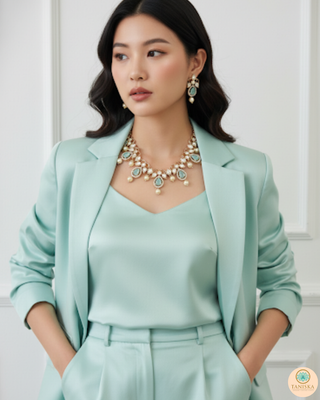 The Verra Necklace Set (Mint)