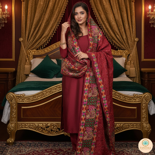 The Kudiyan Di Kala Phulkari Dupatta