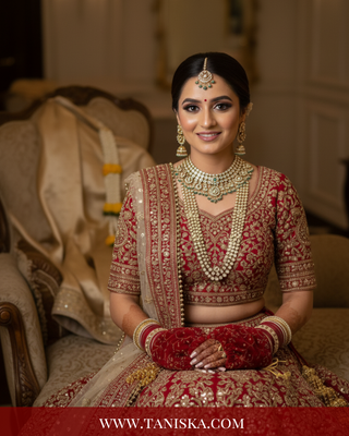 Embroidered Red Velvet Chooda Covers with Gold Threadwork – Bridal Trousseau Accessories (Copy)