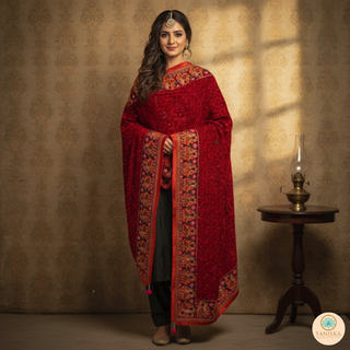 The Dulha-Dulhan Phulkari Dupatta