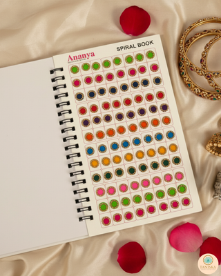 Ananya GOLDEN Swarovski Style Bindi Book (960 Bindis) - Bindi Book