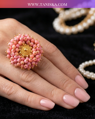 The Candy Pink Blossom Ring