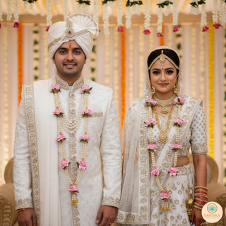 Pink Bride-Groom Mala