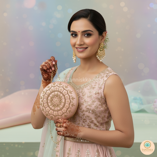 The Blush Mandala Clutch Bag