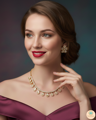 The Aurelia Floral Kundan Necklace Set