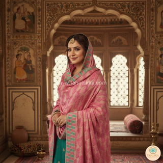 The Royal Rubellite Phulkari Dupatta