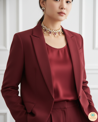 The Verra Necklace Set (Red)