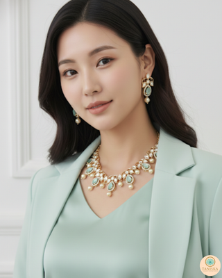 The Verra Necklace Set (Mint)