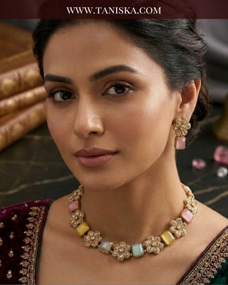The Mehtab Multi-Gem Heritage Necklace