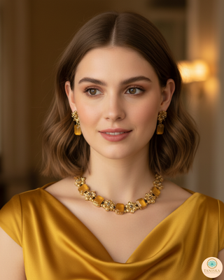 Yellow SIMPLE Necklace Set