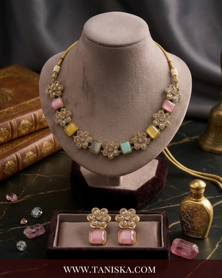 The Mehtab Multi-Gem Heritage Necklace