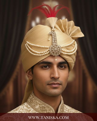 The Dynasty Sun-Drop | Handcrafted Kundan Kalgi