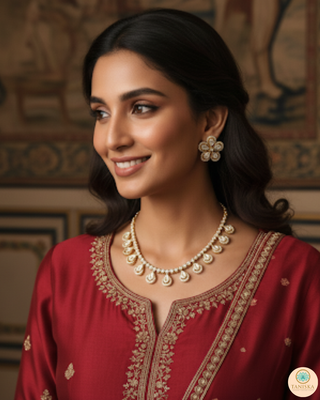 The Aurelia Floral Kundan Necklace Set