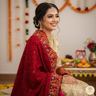 The Dulha-Dulhan Phulkari Dupatta