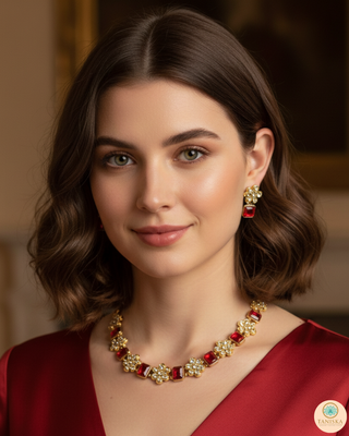 Red SIMPLE Necklace Set