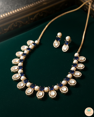 The Verra Necklace Set (Royal Blue)