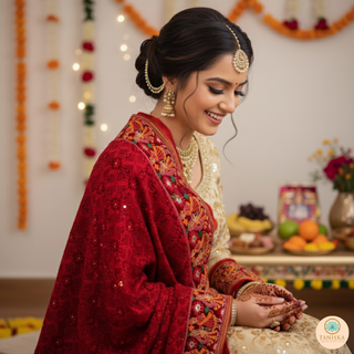 The Dulha-Dulhan Phulkari Dupatta