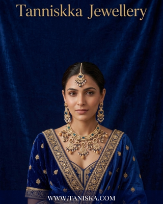 Azure Royale Kundan & Pearl Jewelry Set