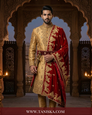 The Royal Heritage Barat Velvet Shawl